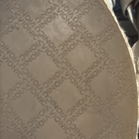 Vionic Kaitlyn Espadrille Wedge High Heel Sandal Tan Neutral Lace Up Size 10 - Picture 10 of 11